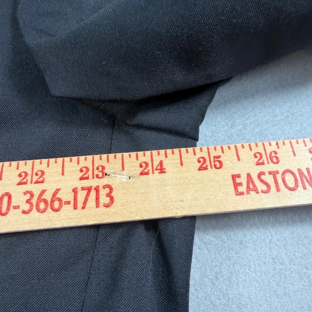 Jos. A. Bank Traveler Suit Mens 44 Short 42 Waist Black 100% Wool 2-Button